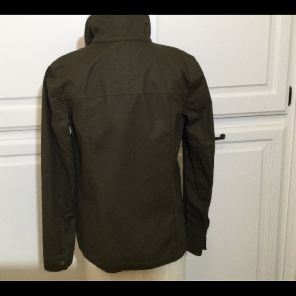 J Crew Waxed Canvas Dark Olive Jacket - Picture 5 of 5